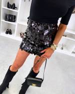 Коричневый Юбка с пайетками Коричневый Юбка с пайетками