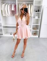 Heleroosa Vööga Jumpsuit