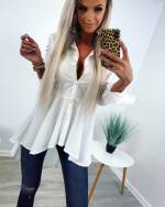 Sārts Peplum Blouse With Pearls