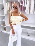 Helebeež Volangidega Crop-top