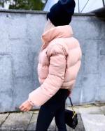 Розовый Стильная куртка Bomber