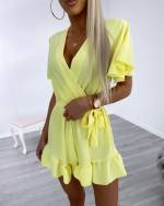 Белое Короткий комбинезон с лентой посередине