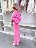 Fuksia Kaheosaline Veluur Dressikomplekt