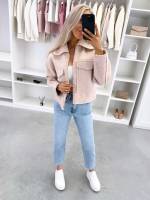 Серый Куртка Oversized на молнии