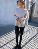 Gaiši Bēša Soft Sweater With Slit