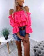 Roosa Sifoonist Crop-top