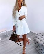 White Blazer-dress