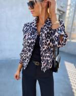 Leopardas Jacket With Zipper