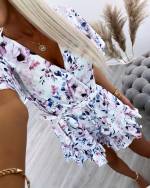 Fuksia Lühike Jumpsuit