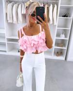 Helebeež Volangidega Crop-top