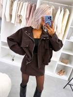 Must Lukuga Mattnahkne Oversized Jakk
